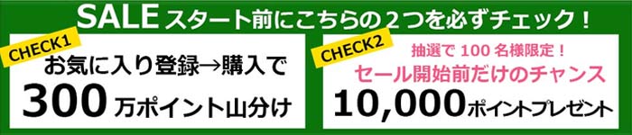 1万ポイントプレゼント、100万ポイント山分け